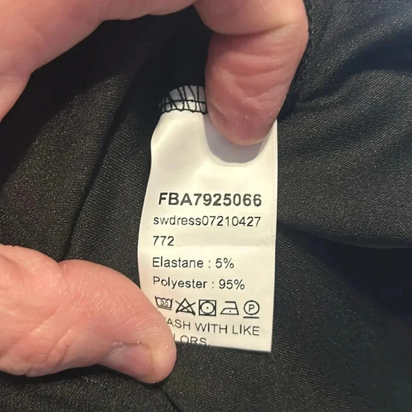 MIDI Style Evening Dress, V Neck Bishop Sleeves Size Small NWOT - Picture 10 of 10